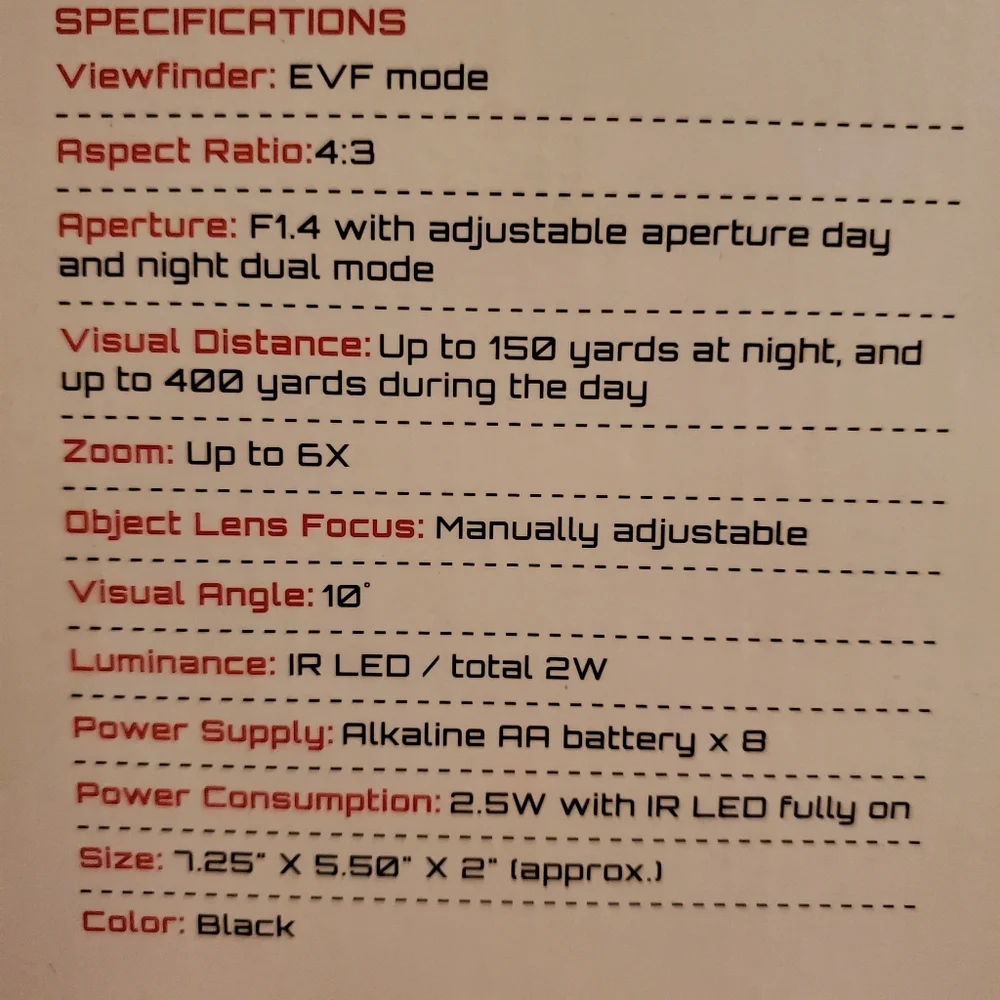 Night Vision Binoculars XANB25